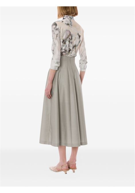 Gonna midi plissè in grigio Alberta Ferretti - donna ALBERTA FERRETTI | 010866360483